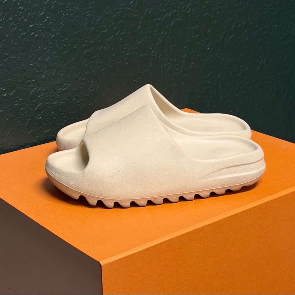 Adidas Cream Slide Sandals